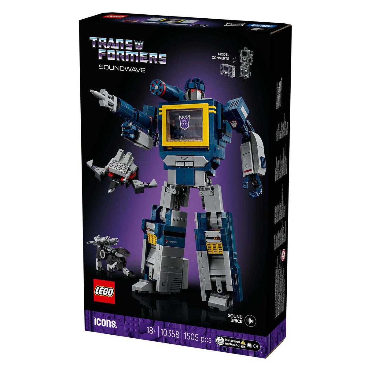 Lego® Icons Transformers: Soundwave – Transformers-Sammlung – 10358
