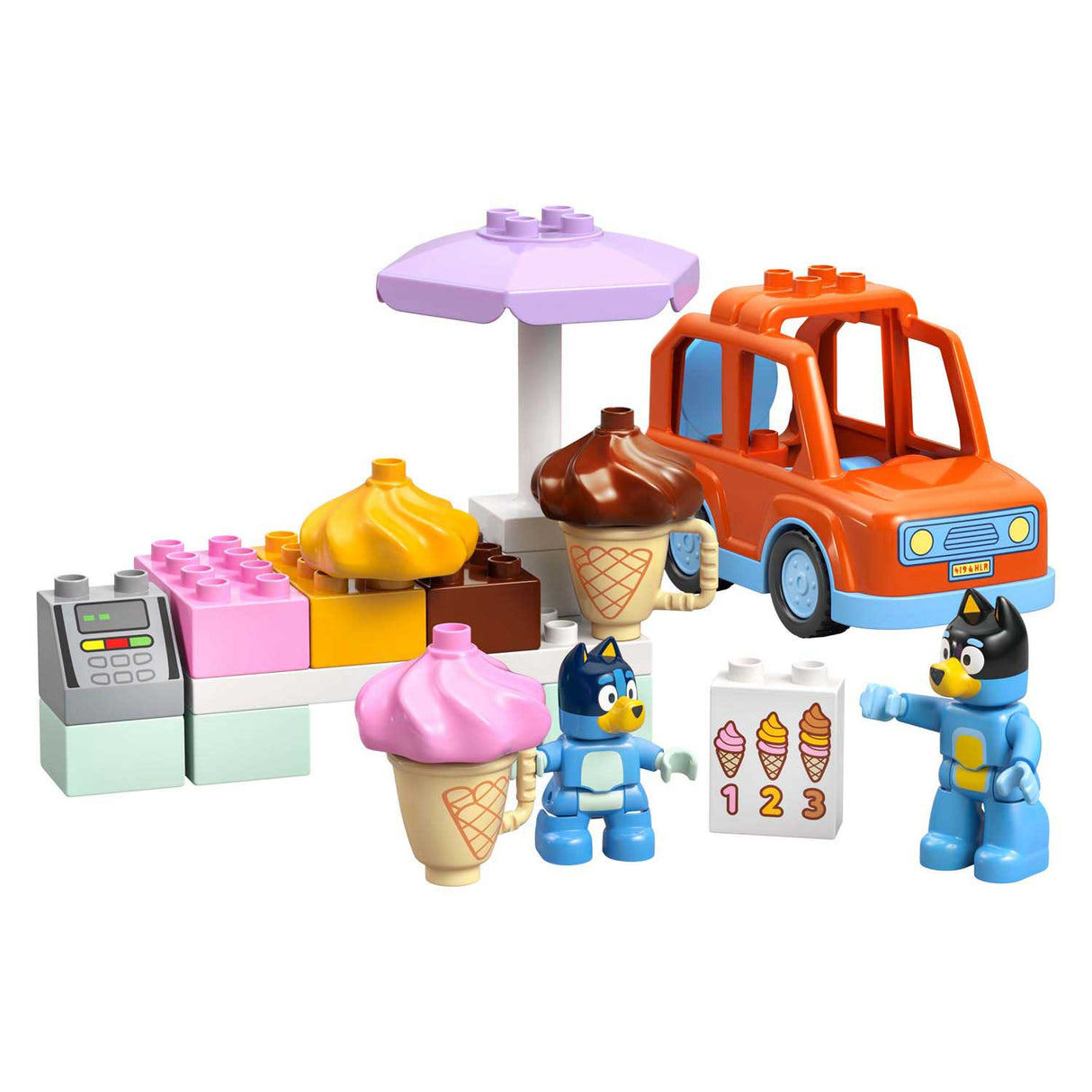 Lego Duplo 10458 bekommt ein Eis mit Bluey