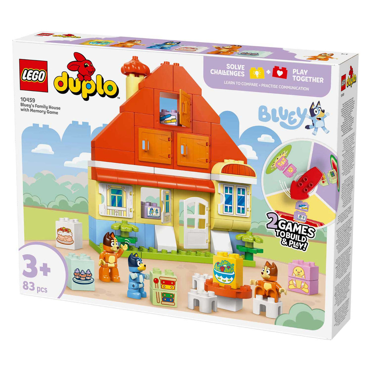 Lego Duplo 10459 Haus von Bluey und ihrer Familie mit Memory-Spiel