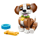 Lego® Creator 3in1 süße Tiere: Verspielter Welpe – Tierset – in ein Eichhörnchen oder eine Ente verwandeln – 31382