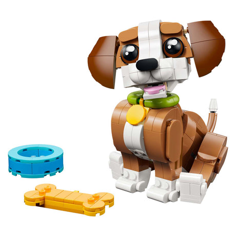 Lego® Creator 3in1 süße Tiere: Verspielter Welpe – Tierset – in ein Eichhörnchen oder eine Ente verwandeln – 31382