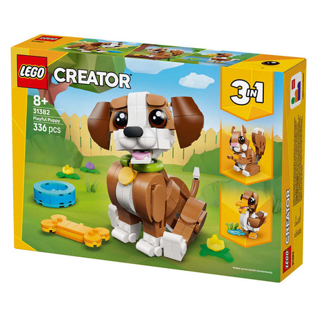 Lego® Creator 3in1 süße Tiere: Verspielter Welpe – Tierset – in ein Eichhörnchen oder eine Ente verwandeln – 31382