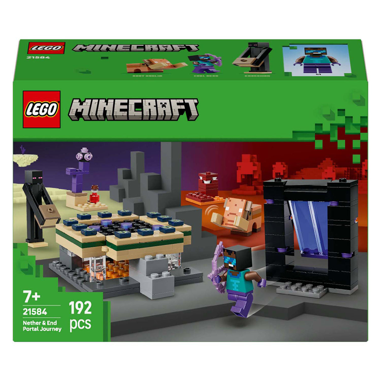 Lego Minecraft 21584 Reise in den Nether und das Endportal