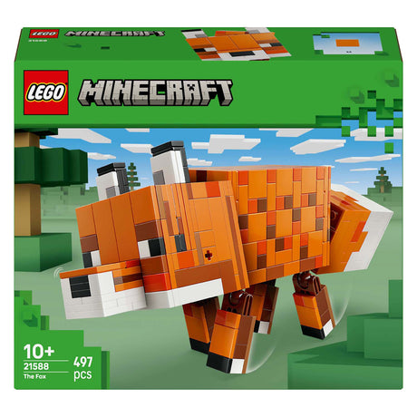 Lego Minecraft der Fuchs, Kinderzimmerdekoration und Tierspielzeug für Kinder – 21588