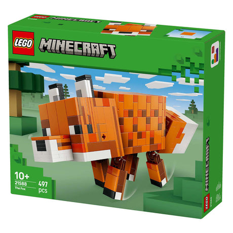 Lego Minecraft der Fuchs, Kinderzimmerdekoration und Tierspielzeug für Kinder – 21588