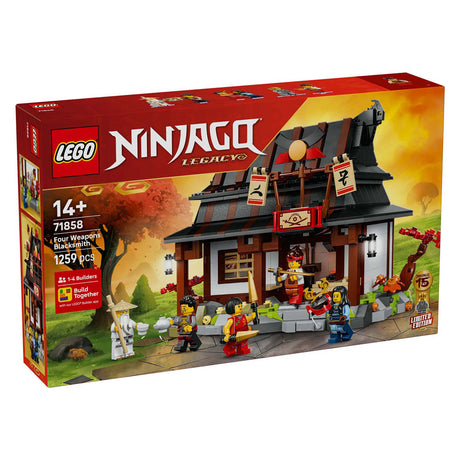 Lego 71858 Ninjago 15-jähriges Jubiläum Schmiede die vier Waffen