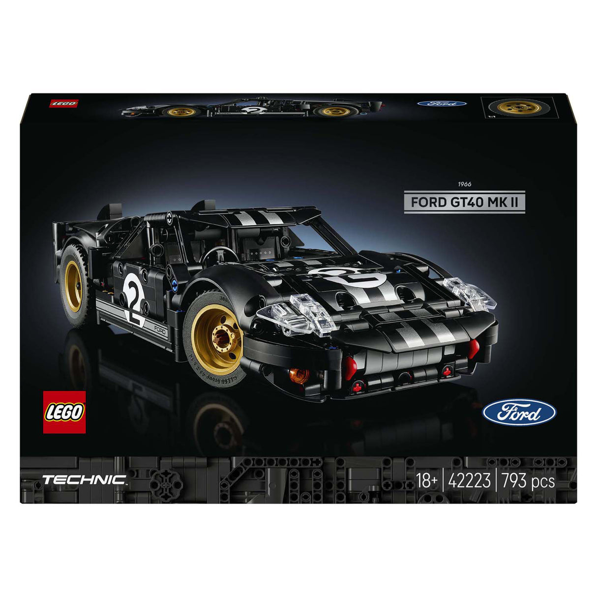 Lego Technic 42223 1966 Ford GT40 Mkii Rennwagen