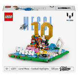 Lego editions lionel messi – voetbalhoogtepunten bouwpakket en kinderkamer decoratie - 43011