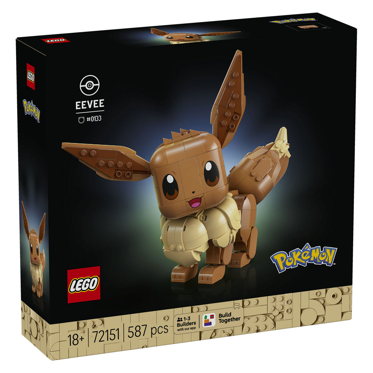 Lego Pokémon Evoli Bausatz für Erwachsene mit Tierfigur – 72151