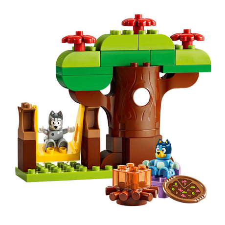 Lego duplo bluey pizzameisjes met muffin en bluey educatief speelgoed voor peuters 10469