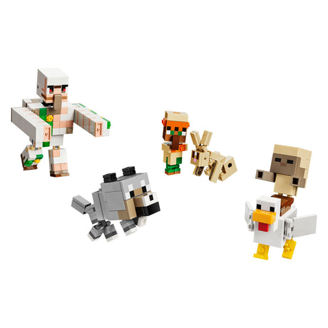 Lego Minecraft Chicken Rider Wüstenangriff Spielzeug für Kinder mit Charakteren 21592
