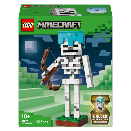 Lego® Minecraft® das Skelett – dekoratives Gaming-Spielzeug – Modellbauset – Gaming-Artikel für Kinder ab 10 Jahren – 21594
