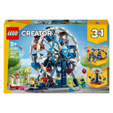 Lego creator 3in1 klassiek reuzenrad, ufo-attractie en zweefmolen speelgoed voor kinderen 31389
