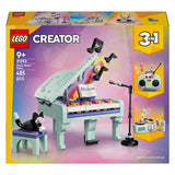 Lego creator 3in1 piano met kat en radio en platenspeler speelgoed voor kinderen 31392
