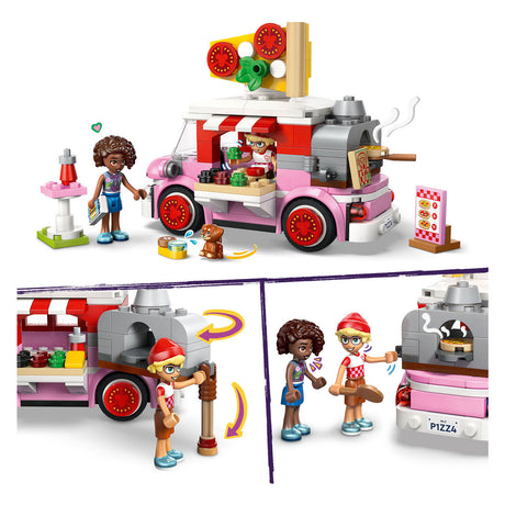 Lego Friends Pizza-Truck-Spielzeug für Kinder ab 6 Jahren mit 2 Figuren 42694