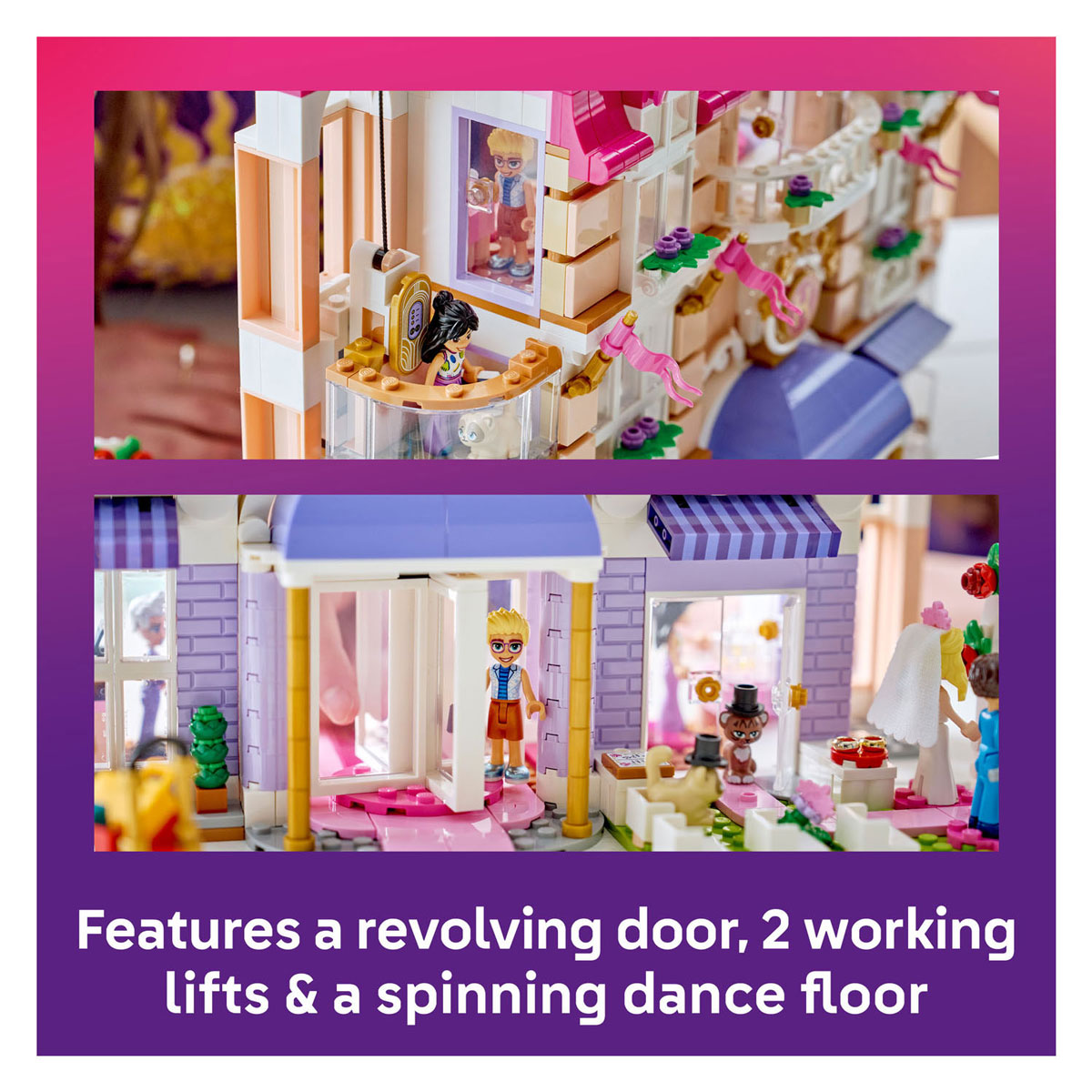 Lego Friends Heartlake City Grand Hotel Spielzeug mit Tierfiguren und Puppen 42704