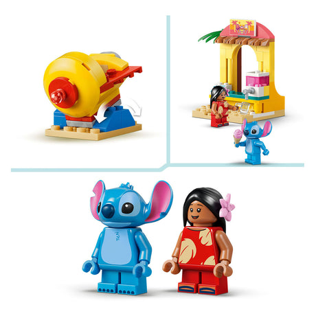 Lego ǀ Disney Strandspaß mit Lilo und Stitch, baubares Spielzeug für Kinder und Dekoration 43280