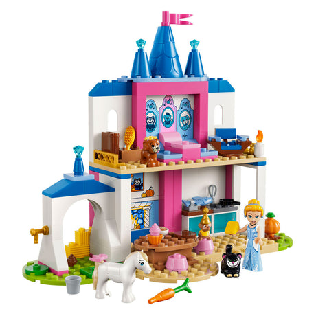 Lego® ǀ Disney Prinzessin Aschenputtels Schloss mit Tierfreunden – Bauspielzeug für Kinder mit Aschenputtel und 4 Tieren – 43283