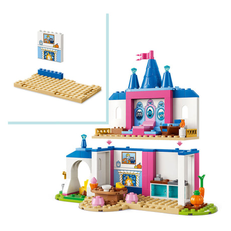 Lego® ǀ Disney Prinzessin Aschenputtels Schloss mit Tierfreunden – Bauspielzeug für Kinder mit Aschenputtel und 4 Tieren – 43283