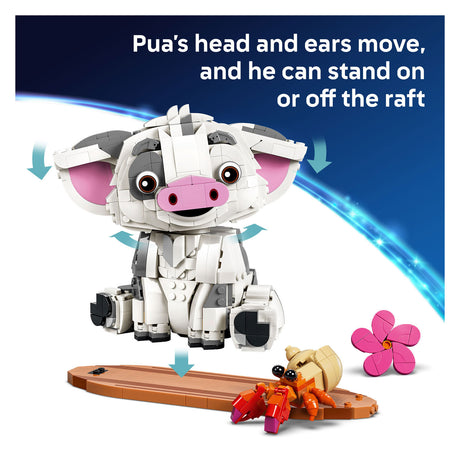 Lego ǀ Disney Vaiana Pua baubares Tierspielzeug für Kinder und Dekoration 43292