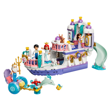 Lego ǀ Disney Prinzessin Arielles königliches Hochzeitsboot Bausatz für Kinder mit 7 Figuren 43299