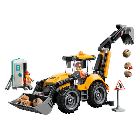Lego City Gelber Baggerlader Spielzeug für Kinder und Kinderzimmerdekoration 60480