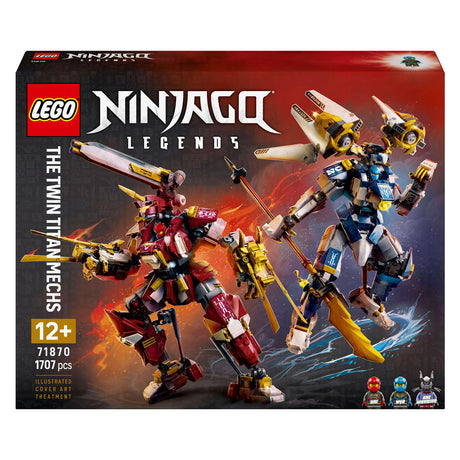 Lego Ninjago, die beiden hoch aufragenden Mechs, Bausatz für Kinder mit Actionfiguren 71870