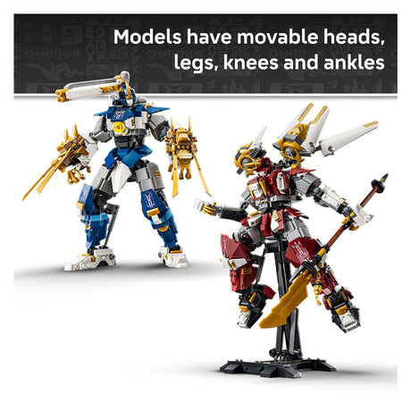 Lego Ninjago, die beiden hoch aufragenden Mechs, Bausatz für Kinder mit Actionfiguren 71870