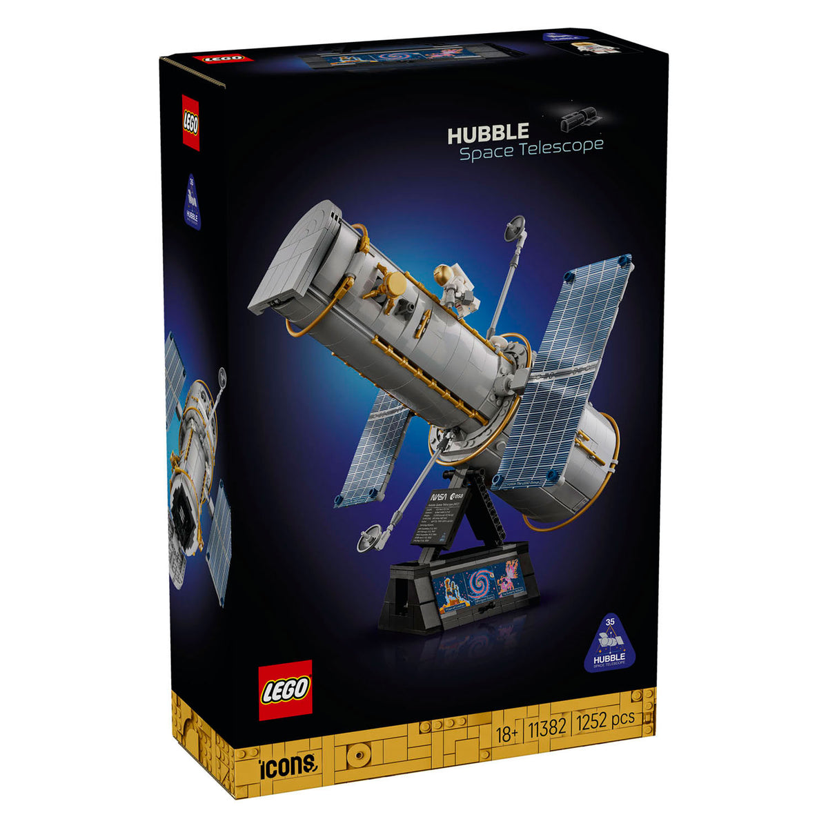 Lego icons ruimtetelescoop hubble ruimte bouwpakket voor volwassenen 11382