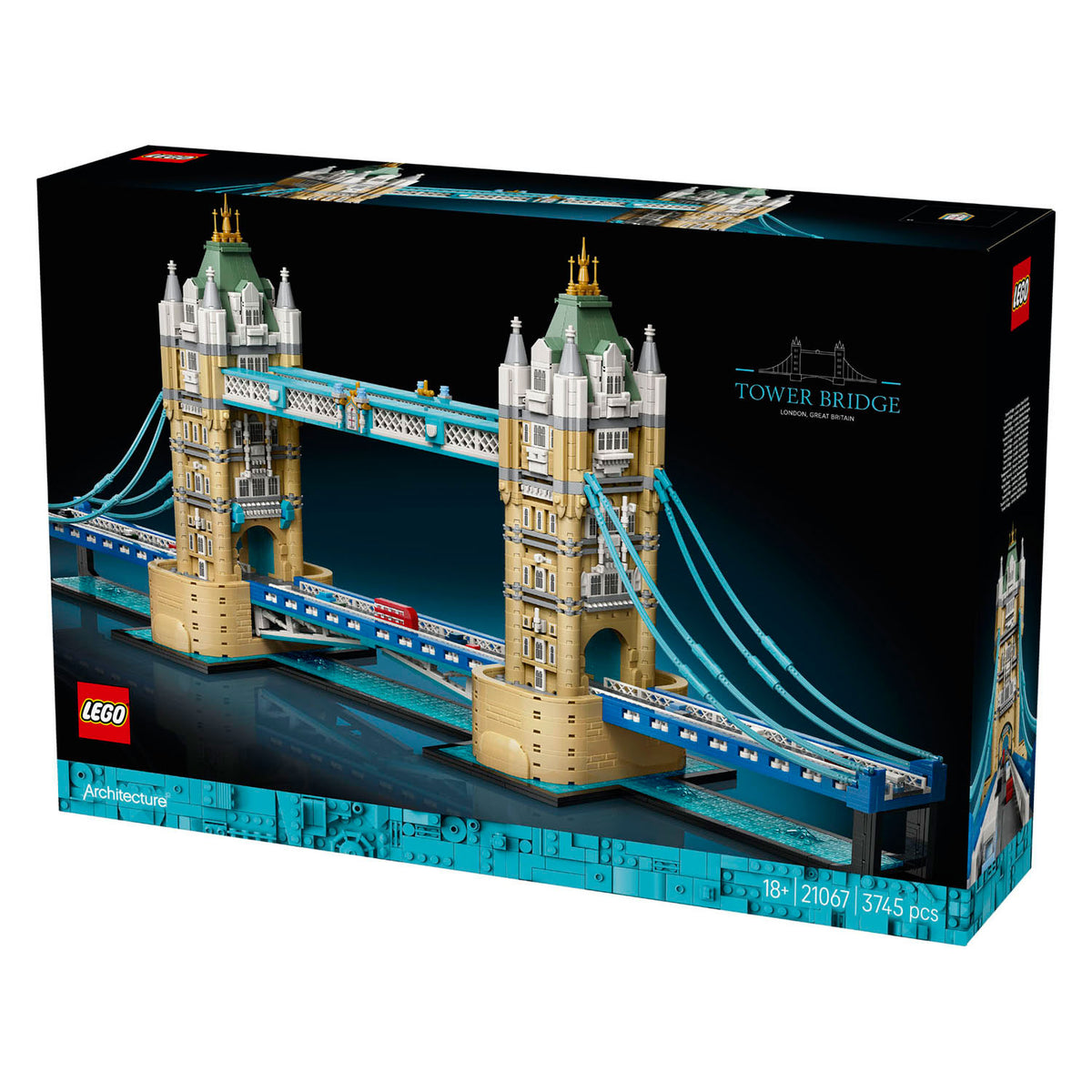 Lego architecture tower bridge bezienswaardigheid bouwpakket voor volwassenen, woondecoratie 21067