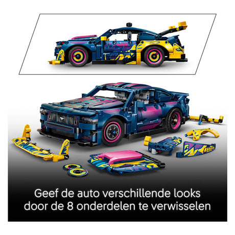Lego technic aanpasbare ford mustang gt auto speelgoed voor kinderen en decoratie 42236