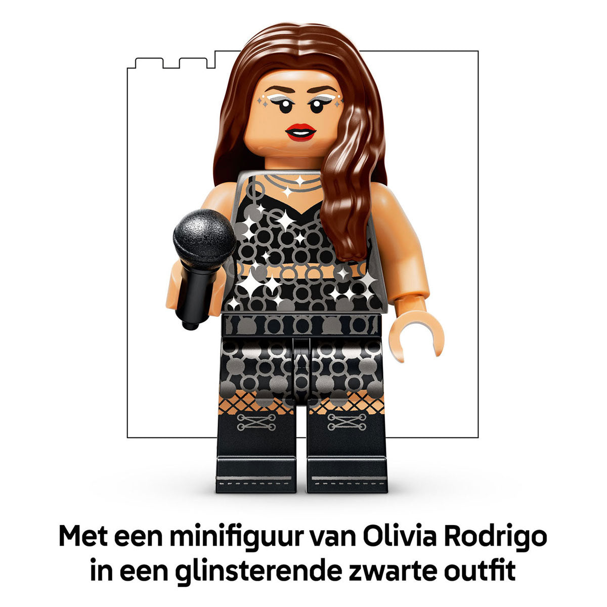 Lego editions olivia rodrigo's concertmaan muziek bouwpakket voor kinderen en tieners - 43029