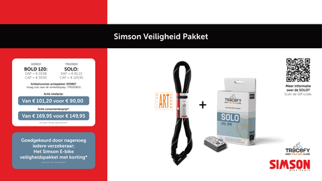 Rema Tip Top Niederlande b.v. Simson 020867 Action-Sicherheitspaket (bestehend aus: 1 x Simson Bold 120 + 1 x Tracefy Solo)