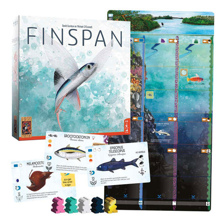 999Games 999 Games Finspan Brettspiel (niederländisch, 1 - 5 Spieler, 60 Minuten, ab 10 Jahren)