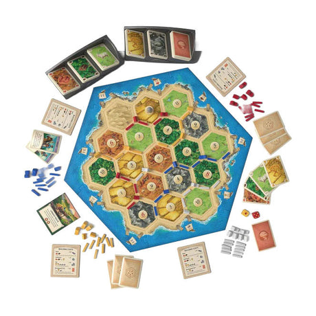 Asmodee Catan Basisspiel 6. Auflage – en – englische Version