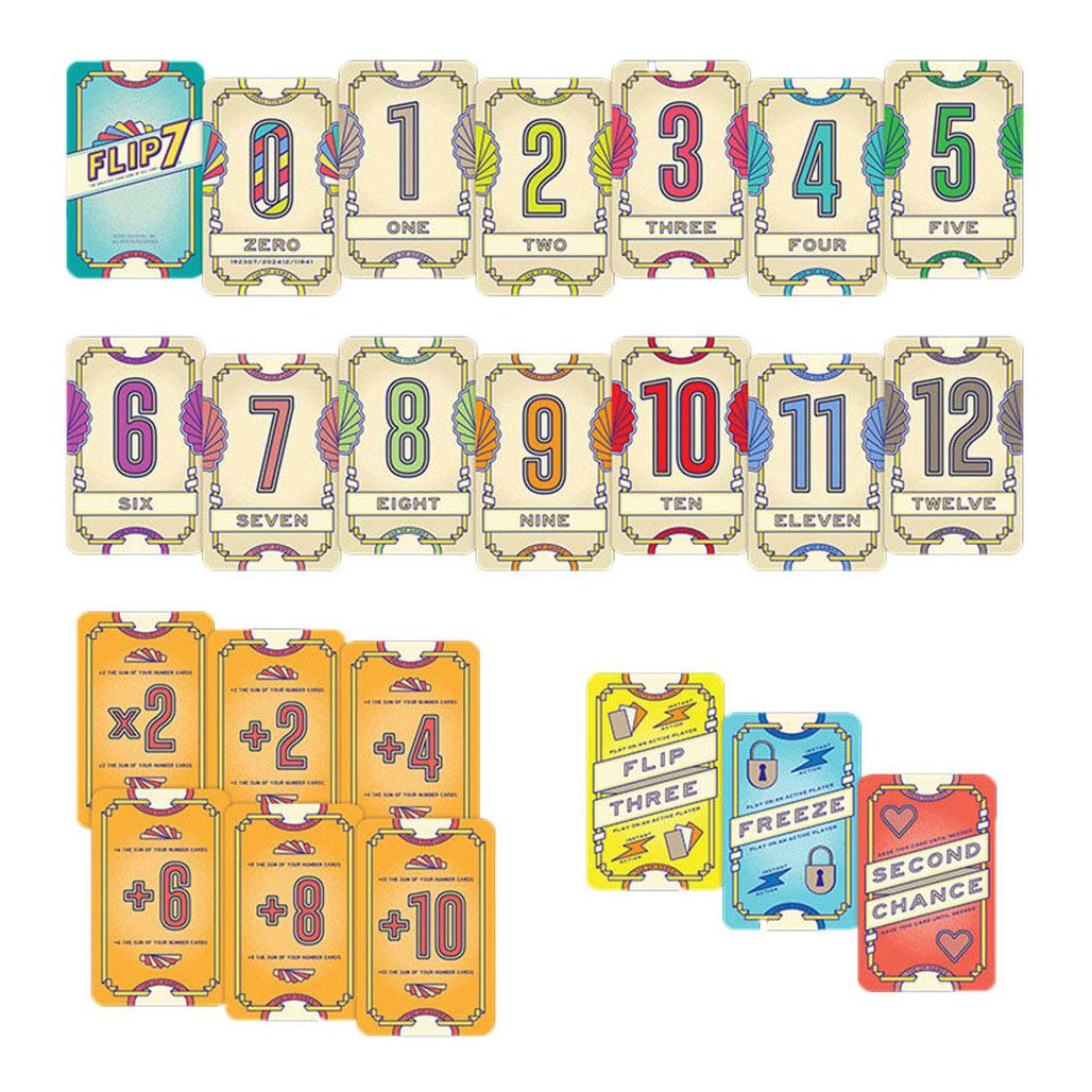 Asmodee Flip 7 Kartenspiel (englische Version)