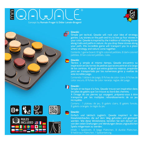 999games Gigamic – Qawale Mini – Wo Strategie auf Natur trifft – Spiel für zwei Spieler