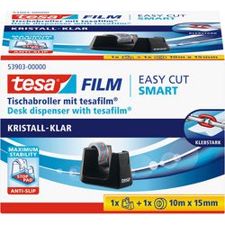 Klebebandhalter tesa easy cut smart - tesafilm kristallklar schwarz