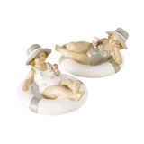 Boltze Home Statue schwebender Damen im natürlichen Badeanzug