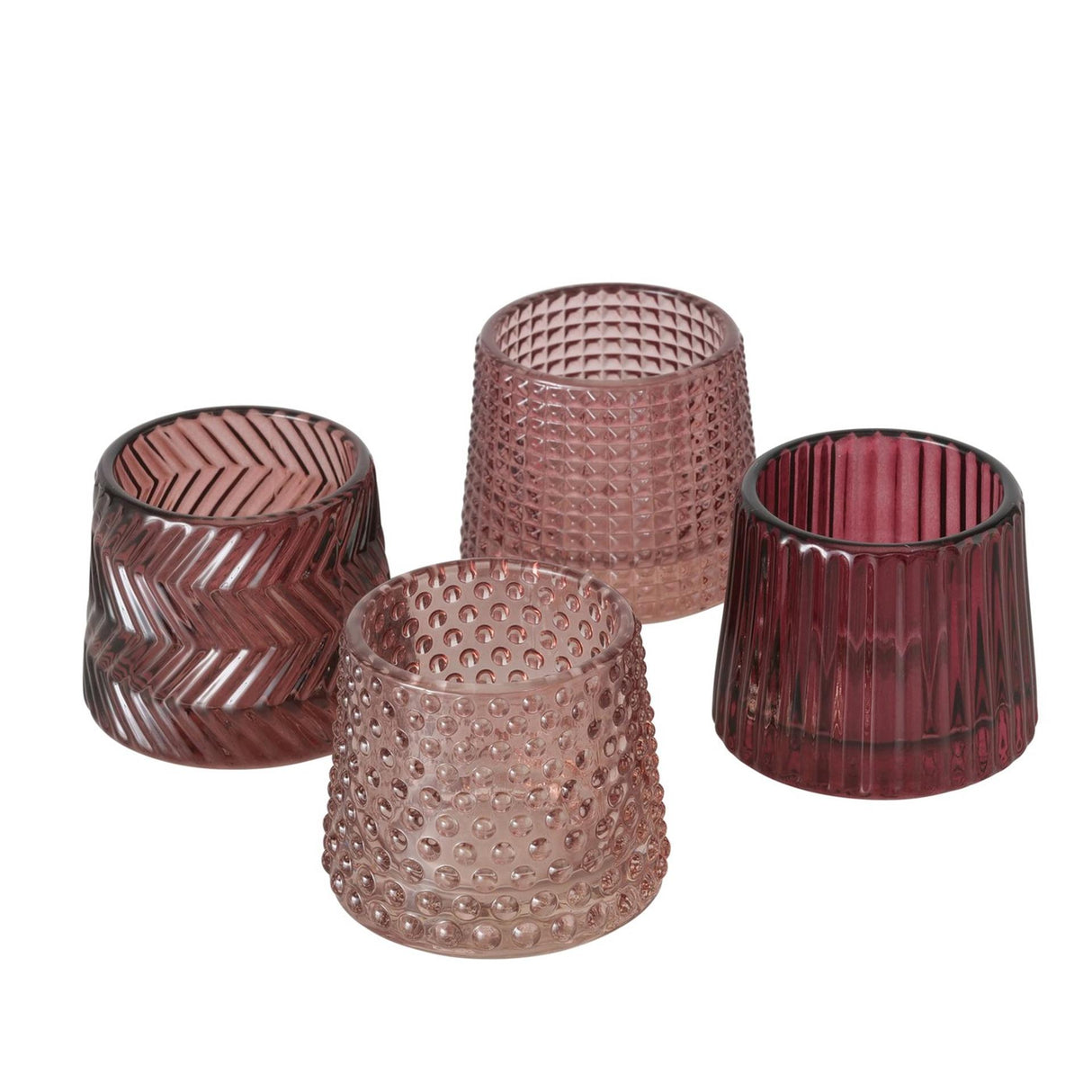 Boltze Home Teelichthalter Sabena Pink H7cm