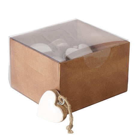 Boltze Home Anhänger Herz Inami Mangoholz 5x5cm