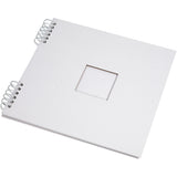Spiralgebundenes Sammelalbum der Firma Creativ, Größe 30,5 x 30,5 cm, 250 g, weiß, 1 Stück