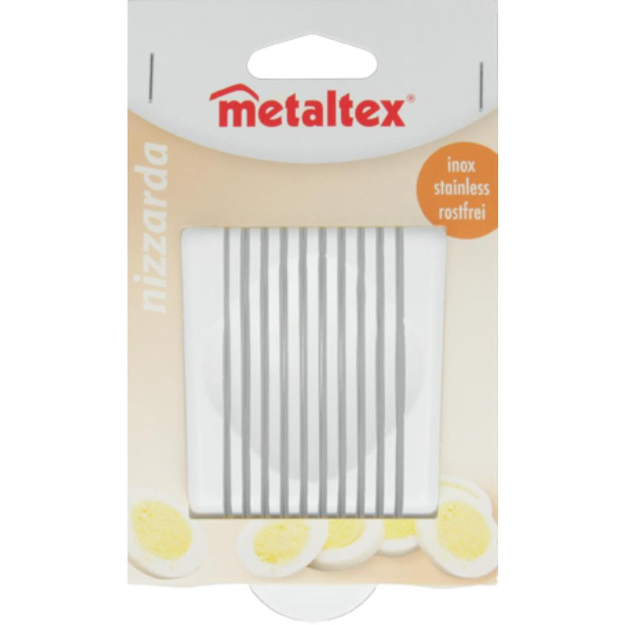Metaltex Eierschneider aus Edelstahl, weiß