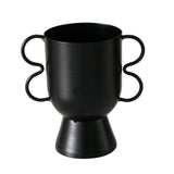 Boltze Home Blumentopf H16 Metall mattschwarz