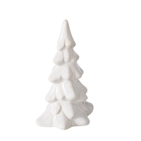 Boltze Home Deco Weihnachtsbaum Cristo Stone H14,5cm weiß