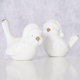 Boltze Home Birdville Dolomit h9cm weiß