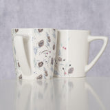 Boltze Home Keramiktasse mit Tannenzapfen 300 ml