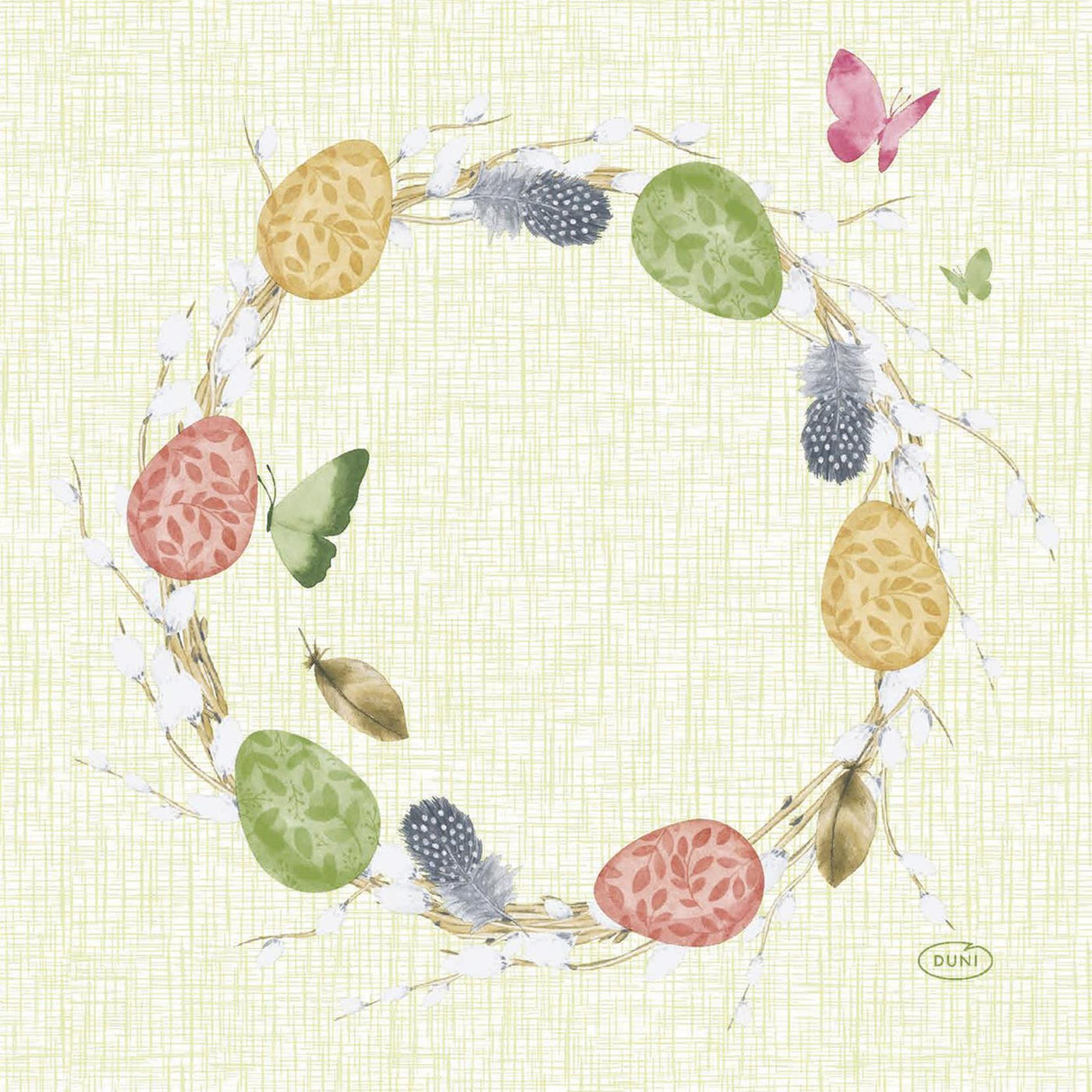 Duni Servietten fröhlicher Frühling 20 Stück 33 x 33 cm | 12 Stück
