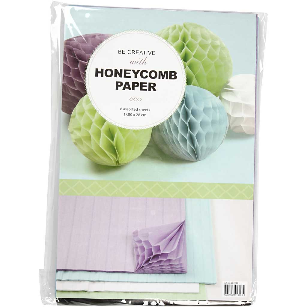 Https: www.cchobby.nl honeycomb-paper-sheet-28x17-8-cm-light blue-green-purple-white-4x2-sheet-1-box