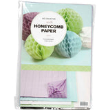 Https: www.cchobby.nl honeycomb-paper-sheet-28x17-8-cm-light blue-green-purple-white-4x2-sheet-1-box